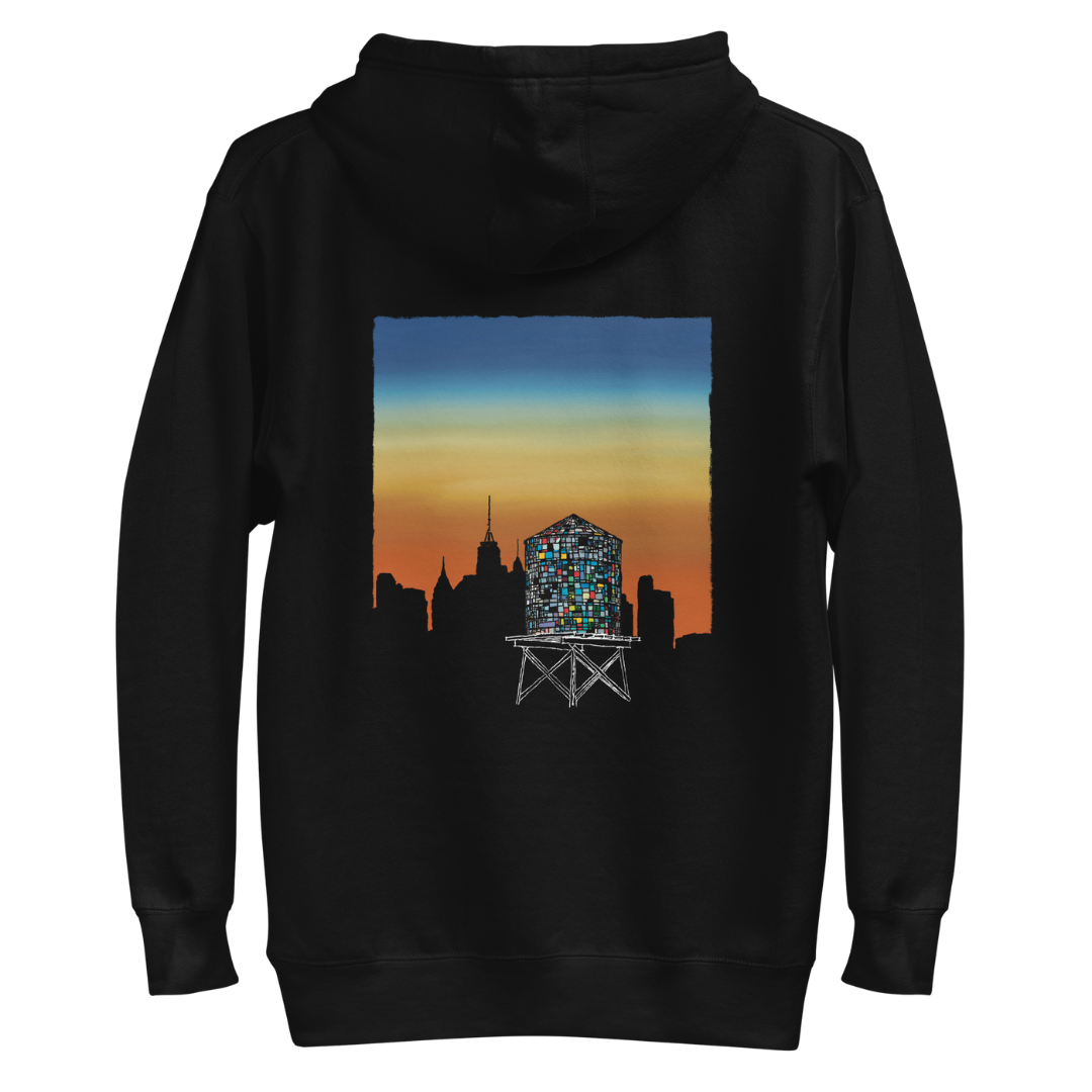 Brooklyn Water Tower Hoodie - Black