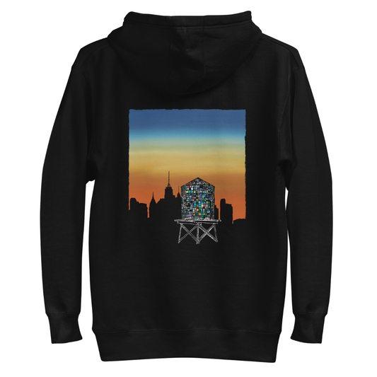 Brooklyn Water Tower Hoodie - Black